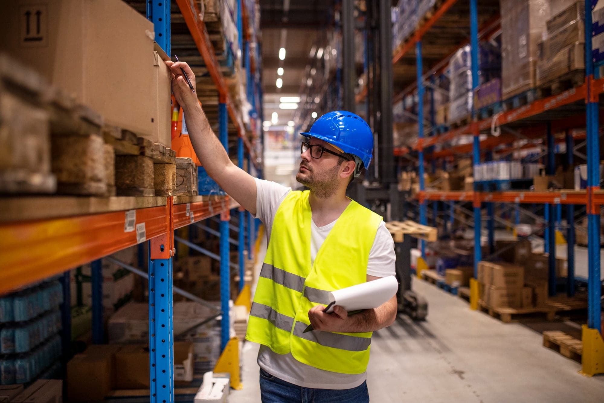 Inventory moving through the Bayline warehouse