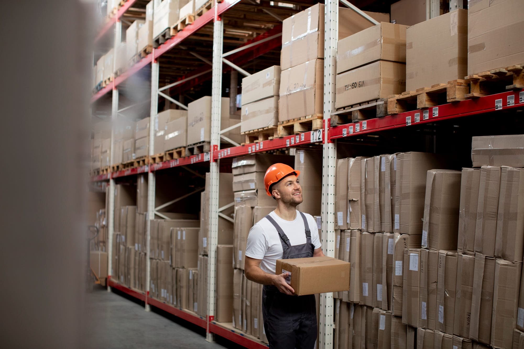 Wholesale and retail order staging area