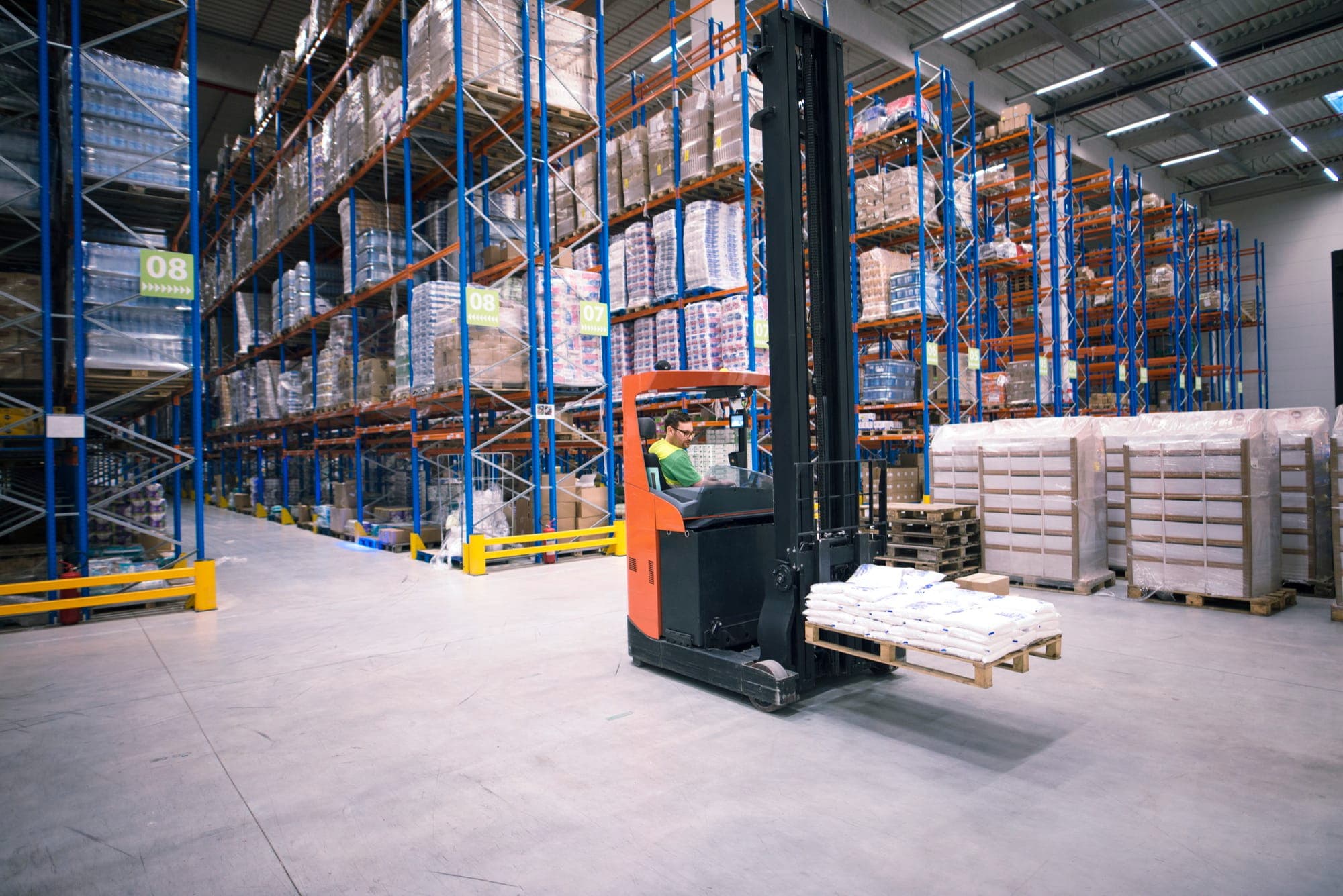 E-commerce fulfillment picking area
